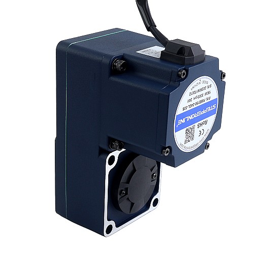 Motor BLDC de engranajes 24V 150W 20RPM 50,00Nm(7080,58oz.in) 150:1 con caja de cambios de eje hueco paralelo