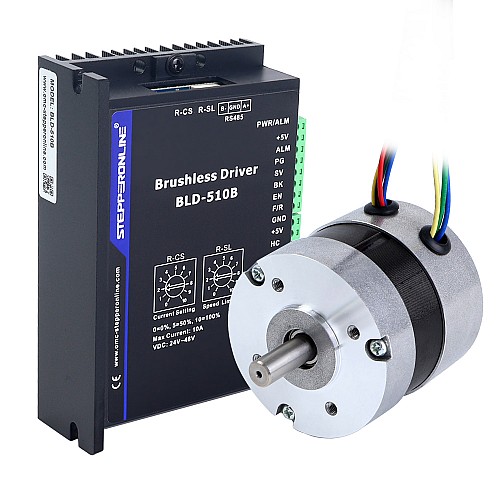 Kit de controlador y Motor BLDC 67W 24V 4000RPM 0.16Nm(22.66oz.in) - K-510B24-67W | StepperOnline