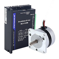 Kit de controlador y Motor de corriente continua sin escobillas 25W 36V 4400RPM 0.055Nm (7.79oz.in) Kit de controlador y Motor de corriente continua sin escobillas 25W 36V 4400RPM 0.055Nm (7.79oz.in)