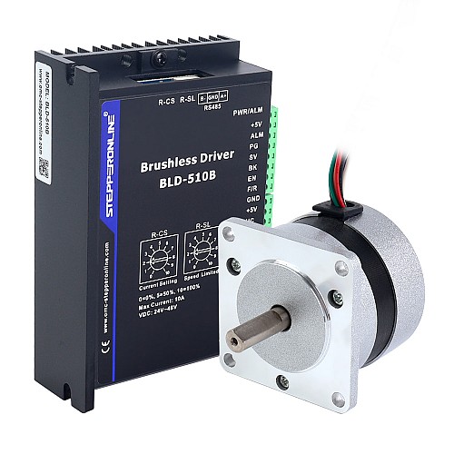 Kit de controlador y Motor de corriente continua sin escobillas 25W 36V 4400RPM 0.055Nm (7.79oz.in) Kit de controlador y Motor de corriente continua sin escobillas 25W 36V 4400RPM 0.055Nm (7.79oz.in)