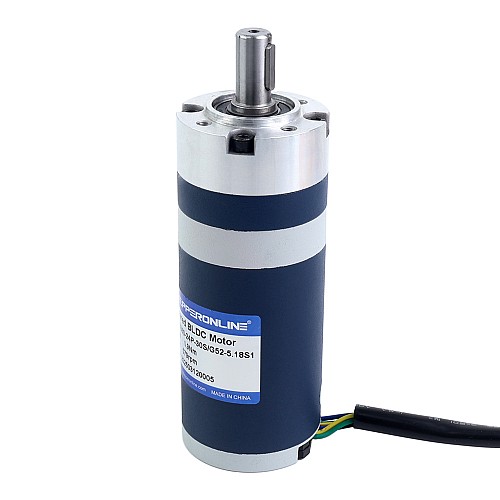 24V 60W 579RPM Motor DC sin Escobillas con Caja Reductora 0,90Nm(127,45oz.in) 5,18:1 Caja Planetaria 24V 60W 579RPM Motor DC sin Escobillas con Caja Reductora 0,90Nm(127,45oz.in) 5,18:1 Caja Planetaria