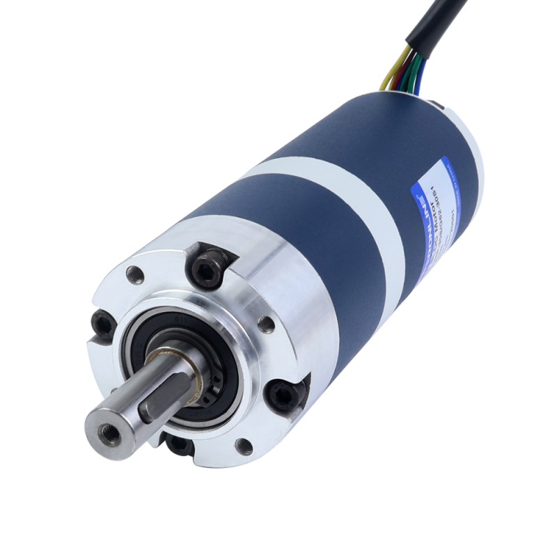 24V 90W 100RPM Motor DC sin Escobillas con Caja Reductora 6,90Nm(977,12oz.in) 30:1 Caja Planetaria