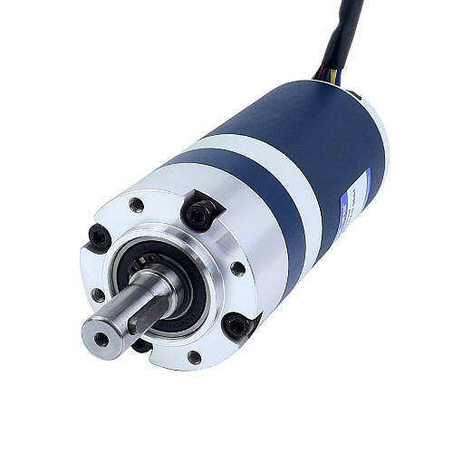 24V 90W 560RPM Motor DC sin Escobillas con Caja Reductora 1,38Nm(195,42oz.in) 5,36:1 Caja Planetaria