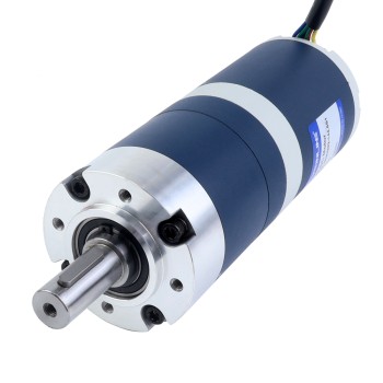 24V 200W 21RPM Motor DC sin Escobillas con Caja Reductora 67,00Nm(9487,98oz.in) 144,5:1 Caja Planetaria