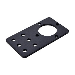 Placa de montaje y soporte para motor con engranajes serie Nema 17 HG y caja de cambios EG y MG