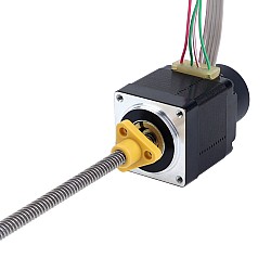 Motor paso a paso lineal Acme externo Nema 11, 1,0A, pila de 32,2mm, con codificador rotatorio óptico, 300PPR