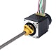 Motor paso a paso de circuito cerrado Nema 11 0.07Nm(9.91oz.in) Codificador 300PPR Motor paso a paso lineal Acme externo Nema 11, 1,0A, pila de 32,2mm, con codificador rotatorio óptico, 300PPR - 11E13S1004HD5-180RS-E22-300 | StepperOnline