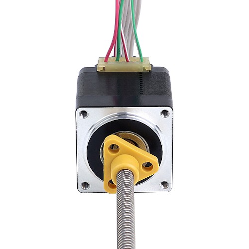 Motor paso a paso de circuito cerrado Nema 11 0.07Nm(9.91oz.in) Codificador 300PPR Motor paso a paso lineal Acme externo Nema 11, 1,0A, pila de 32,2mm, con codificador rotatorio óptico, 300PPR - 11E13S1004HD5-180RS-E22-300 | StepperOnline