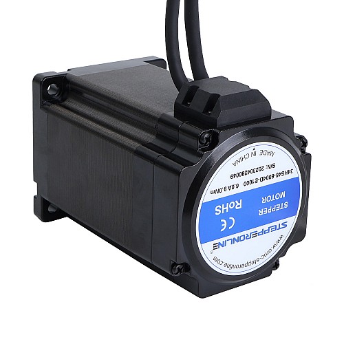 Motor de bucle cerrado Nema 34 serie S 9.0Nm(1274.5oz.in) Codificador 1000PPR(4000CPR)