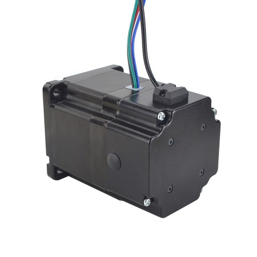 Motor paso a paso Nema 34 serie P 4,5Nm(637,38oz.in) con freno electromagnético