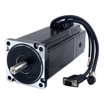 Motor paso a paso de circuito cerrado Nema 34 Serie S 12Nm(1699,34oz.in) con freno electromagnético 7,0Nm(991,28oz.in)