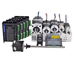 Kit de paquete de robot de código abierto motor paso a paso, driver, fuente de alimentación y soporte
