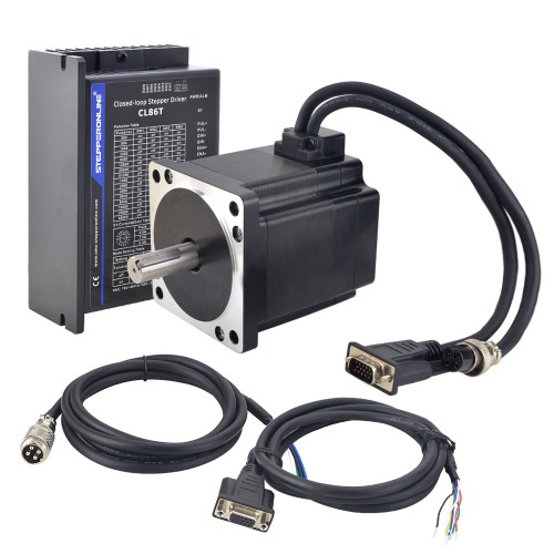 Serie TS 4,30Nm(608,93oz.in) 1 eje Kit CNC paso a paso de circuito cerrado Nema 34 Motor y controlador