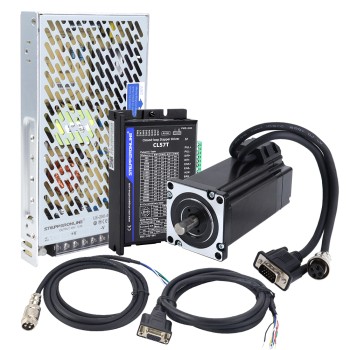 Kit paso a paso de bucle cerrado Nema 24 de 4,0Nm(566,56oz.in) de 1 eje serie TS con Fuente de alimentación
