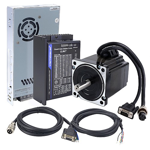 Kit paso a paso de bucle cerrado Nema 34 de 4,30Nm(608,93oz.in) de 1 eje serie TS con Fuente de alimentación - 1-CLTS48-V41 | StepperOnline Kit paso a paso de bucle cerrado Nema 34 de 4,30Nm(608,93oz.in) de 1 eje serie TS con Fuente de alimentación - 1-CLTS48-V41 | StepperOnline
