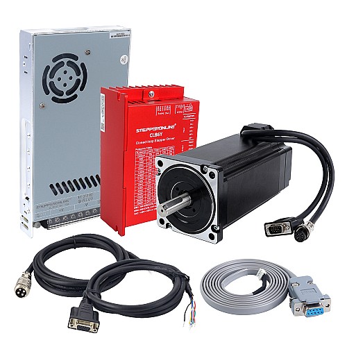 YS Series Kit V2.0 Motor Paso a Paso de Closed Loop 1 Eje 12,00Nm(1699,34oz.in) Nema 34 con Fuente de Alimentación YS Series Kit V2.0 Motor Paso a Paso de Closed Loop 1 Eje 12,00Nm(1699,34oz.in) Nema 34 con Fuente de Alimentación