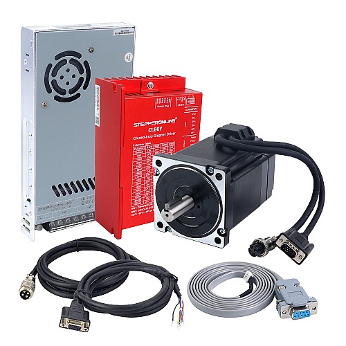 YS Series Kit V2.0 Motor Paso a Paso de Closed Loop 1 Eje 6,50Nm(920,48oz.in) Nema 34 con Fuente de Alimentación YS Series Kit V2.0 Motor Paso a Paso de Closed Loop 1 Eje 6,50Nm(920,48oz.in) Nema 34 con Fuente de Alimentación