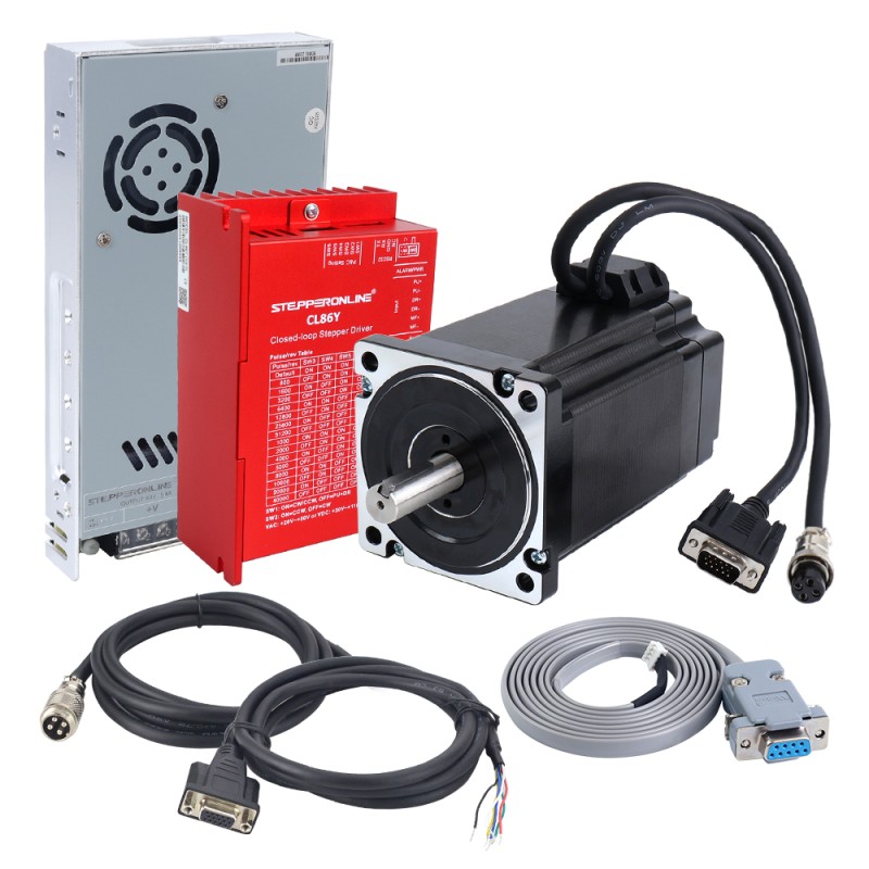 YS Series Kit V2.0 Motor Paso a Paso de Closed Loop 1 Eje 9,00Nm(1274,5oz.in) Nema 34 con Fuente de Alimentación