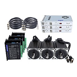 TS Series 3 Axis 9.0Nm(1274.5oz.in) Nema 34 Kit paso a paso de circuito cerrado con fuente de alimentación