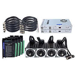 TS Series 4 Axis 4.0Nm(566.56oz.in) Nema 24 Kit de bucle cerrado con fuente de alimentación