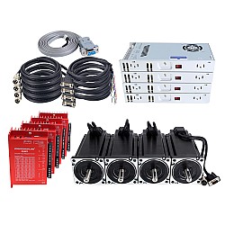 YS Series Kit V2.0 Motor Paso a Paso de Closed Loop 4 Ejes 12,00Nm(1699,34oz.in) Nema 34 con Fuente de Alimentación