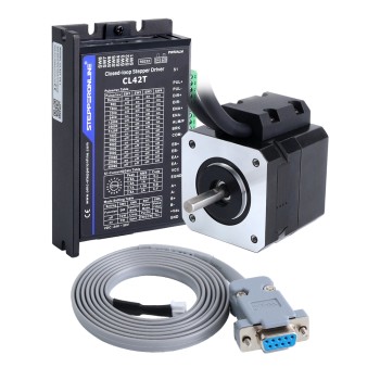 Kit CNC paso a paso de bucle cerrado de 1 eje, motor y controlador Nema 17 de 14Ncm(19,83oz.in)