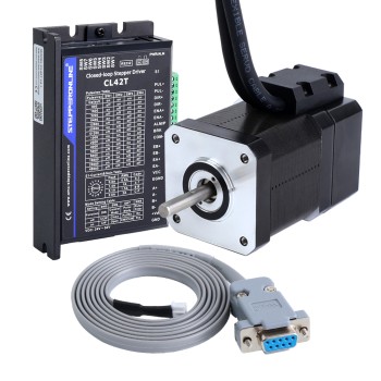 Kit CNC paso a paso de bucle cerrado de 1 eje, motor y controlador Nema 17 de 52Ncm(73,64oz.in)