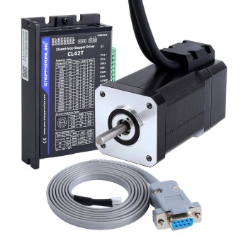 Kit CNC paso a paso de bucle cerrado de 1 eje, motor y controlador Nema 17 de 80Ncm(113,29oz.in)