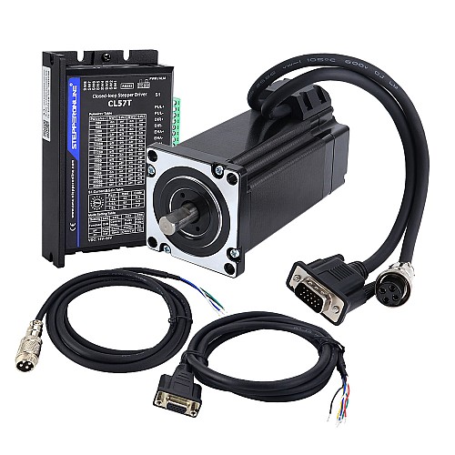 Serie TS 4.0Nm(566.56oz.in) 1 eje Kit CNC paso a paso de circuito cerrado Nema 24 Motor y controlador Serie TS 4.0Nm(566.56oz.in) 1 eje Kit CNC paso a paso de circuito cerrado Nema 24 Motor y controlador