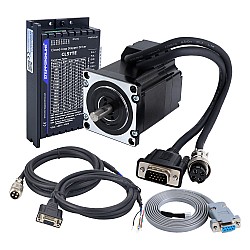 TES Serie 1,2Nm(169.93oz.in) Kit CNC de paso a paso de lazo cerrado de 1 eje, motor Nema 23 & controlador CL57TE