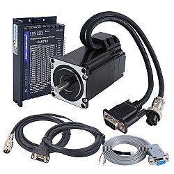 TES Serie 2,0Nm(283,22oz.in) Kit CNC de paso a paso de lazo cerrado de 1 eje, motor Nema 23 & controlador CL57TE