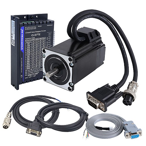 TES Serie 2,0Nm(283,22oz.in) Kit CNC de paso a paso de lazo cerrado de 1 eje, motor Nema 23 & controlador CL57TE - 1-CL57TE-S20 | StepperOnline