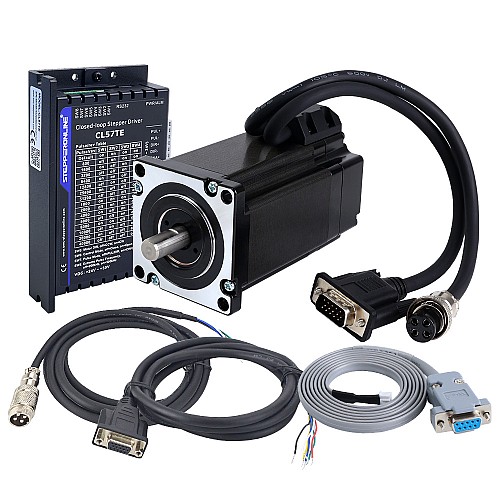 TES Serie 3,0Nm(424,83oz.in) Kit CNC de paso a paso de lazo cerrado de 1 eje, motor Nema 24 & controlador CL57TE - 1-CL57TE-S30 | StepperOnline