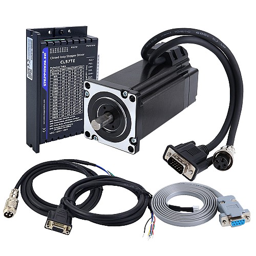 TES Serie 4,0Nm(566,56oz.in) Kit CNC de paso a paso de lazo cerrado de 1 eje, motor Nema 24 & controlador CL57TE - 1-CL57TE-S40 | StepperOnline
