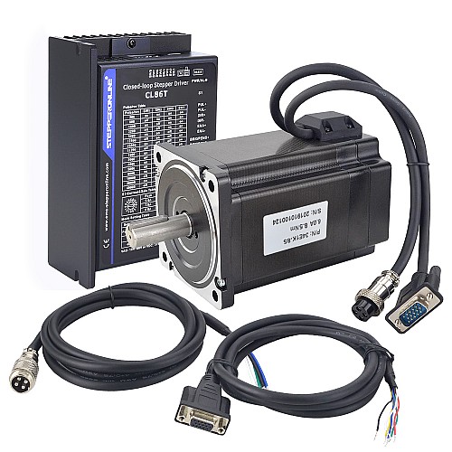 Kit CNC paso a paso de circuito cerrado de 1 eje serie TP 8.5Nm(1203.7oz.in) Motor y Driver Nema 34