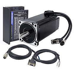 Kit CNC paso a paso de circuito cerrado de 1 eje serie TP 12Nm(1699.34oz.in) Motor y Driver Nema 34