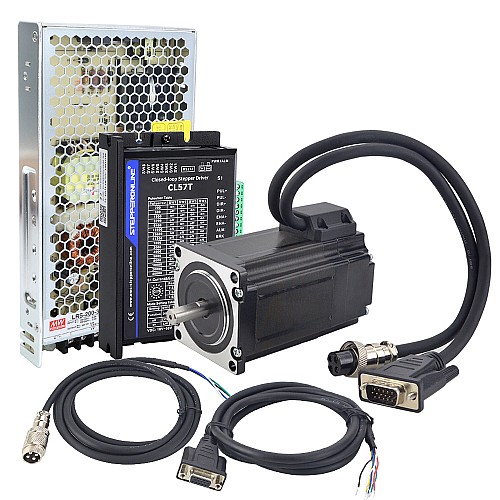 Kit paso a paso de bucle cerrado Nema 23 de 2,0Nm(283,22oz.in) de 1 eje serie TS con Fuente de alimentación Kit paso a paso de bucle cerrado Nema 23 de 2,0Nm(283,22oz.in) de 1 eje serie TS con Fuente de alimentación