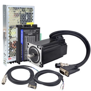 Kit paso a paso de bucle cerrado Nema 24 de 3,0Nm(424,83oz.in) de 1 eje serie TS con Fuente de alimentación