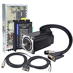 Kit paso a paso de bucle cerrado Nema 24 de 3,0Nm(424,83oz.in) de 1 eje serie TS con Fuente de alimentación