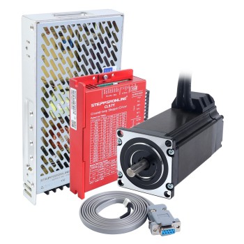 Kit de de Bucle Cerrado YS Series de 1 Eje V2.0 3,00Nm(424,83oz.in) Nema 23 con Cables de 1,5m y Fuente de Alimentación