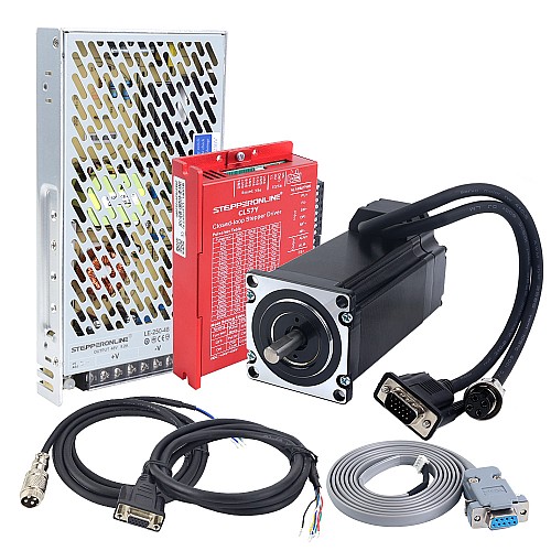 Kit CNC de Motor Paso a Paso de Lazo Cerrado YS Series 1 Eje V2.0 3,00Nm(424,83oz.in) Motor Nema 23 & Fuente de Alimentación - 1-CLYS30S-V20 | StepperOnline