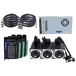 Kit paso a paso de circuito cerrado Nema 24 de 3 ejes, 3,0Nm(424,83oz.in) de la serie TS con fuente de alimentación
