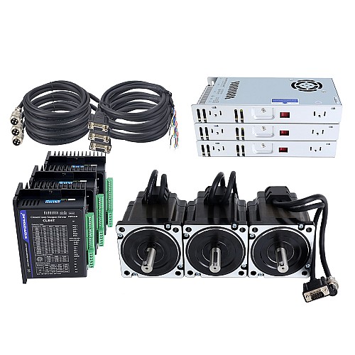 TS Series 3 Axis 4,30Nm(608,93oz.in) Nema 34 Kit paso a paso de circuito cerrado con fuente de alimentación TS Series 3 Axis 4,30Nm(608,93oz.in) Nema 34 Kit paso a paso de circuito cerrado con fuente de alimentación