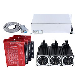 Kit CNC de Motor Paso a Paso de Lazo Cerrado YS Series 3 Ejes V2.0 3,00Nm(424,83oz.in) Motor Nema 23 con Cables 1,5m & Fuente de Alimentación