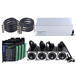 TS Series 4 Axis 3.0Nm(424.83oz.in) Nema 24 Kit paso a paso de circuito cerrado con fuente de alimentación