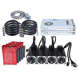 Kit CNC de Motor Paso a Paso de Lazo Cerrado YS Series 4 Ejes V2.0 3,00Nm(424,83oz.in) Motor Nema 23 con Cables 2,0m & Fuente de Alimentación