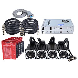 Kit de Motor Paso a Paso de Lazo Cerrado YS Series 4 Ejes V2.0 4,00Nm(566,45oz.in) Nema 24 con Fuente de Alimentación