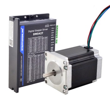 Kit CNC pasoA paso de 1 eje 2,00Nm(283,22oz.in) Motor paso a paso Nema 23 y Driver