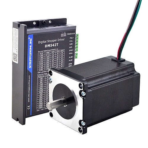 Kit CNC paso a paso de 1 eje 2,4Nm(339,87oz.in) Motor paso a paso Nema 23 y controlador Kit CNC paso a paso de 1 eje 2,4Nm(339,87oz.in) Motor paso a paso Nema 23 y controlador