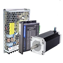 Kit CNC paso a paso de 1 eje, motor paso a paso Nema 23 de 3,0 Nm(425oz.in) , controlador y fuente de alimentación